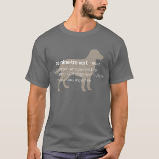 La camiseta de Caninetrovert para los amantes del
