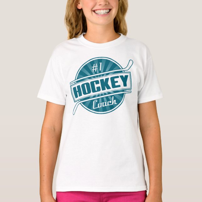 La camiseta de Coach Mujer del hockey #1 (Anverso)