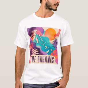 La camiseta de collage contemporáneo de Las Bahama