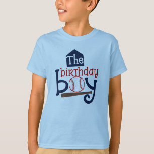 La camiseta de cumpleaños del béisbol