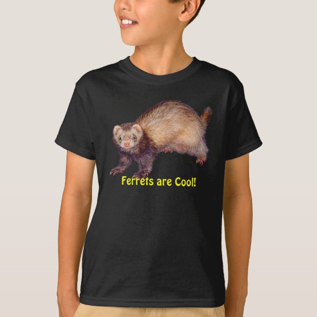 La camiseta de Cute Ferret es la camiseta de una a (Anverso)