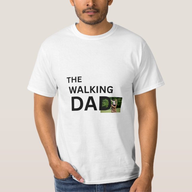 La camiseta de diseño de papá caminando (Anverso)