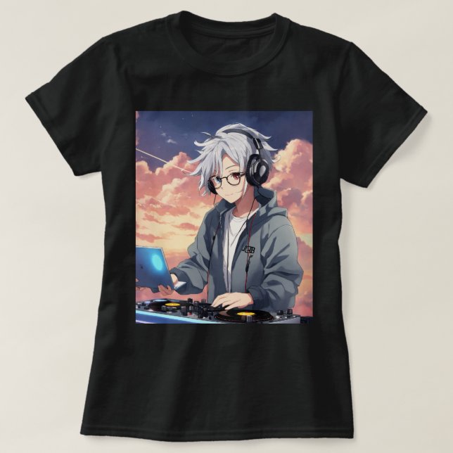 La camiseta de DJ en general tiene un estilo elega (Diseño del anverso)