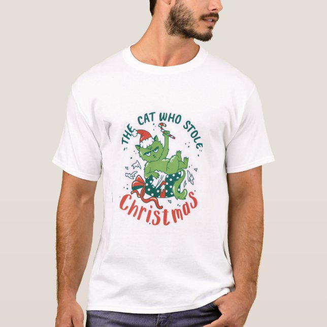 La camiseta de 'El gato que robó la Navidad' (Anverso)
