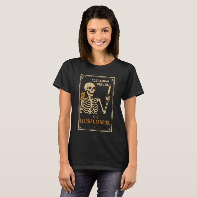 La Camiseta de Esqueleto de Fangirl Eterna | Diver (Anverso completo)