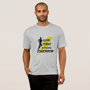 La camiseta de funcionamiento de los hombres:
