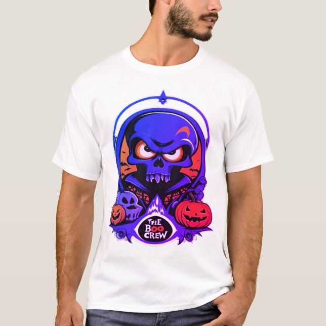 La camiseta de Halloween de la tripulación del Boo (Anverso)