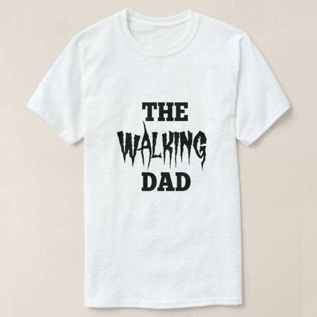 La camiseta de Halloween del papá que camina (Diseño del anverso)