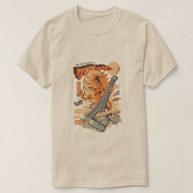 La camiseta de Kaiju Croissant Effel Paris (Diseño del anverso)