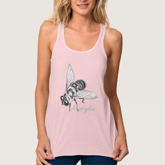 La camiseta de la abeja de miel de las damas (Anverso)