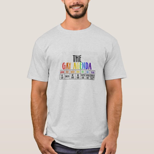 LA CAMISETA DE LA AGENDA GAY (Anverso)