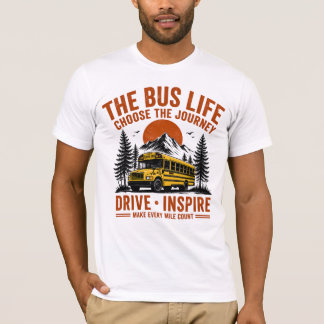 La Camiseta de La Aventura Retro en Autobús en la 
