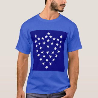 La camiseta de la bandera de la batalla del genera