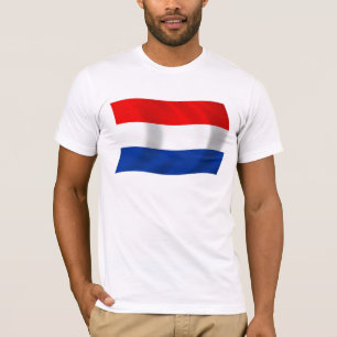 La camiseta de la bandera de los Países Bajos