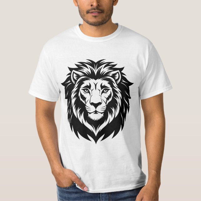 La camiseta de la cabeza del león (Anverso)