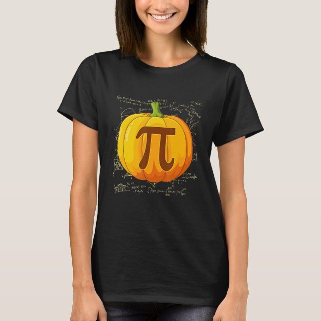 La camiseta de la calabaza Pie Math Funny Hallowee (Anverso)