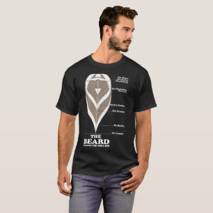 La camiseta de la carta de crecimiento de la barba