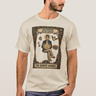La Camiseta de la Carta de Tarot del Trabajador Re