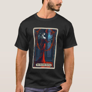 La Camiseta de la Carta del Tarot de Halloween Div