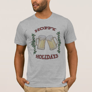 La camiseta de la cerveza Hoppy Holidays