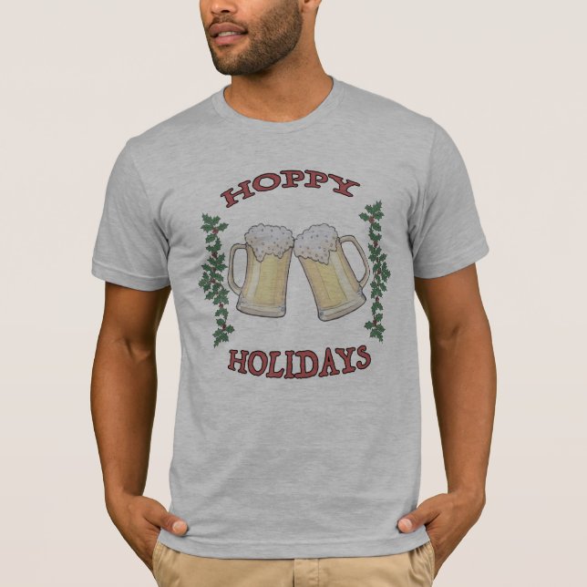 La camiseta de la cerveza Hoppy Holidays (Anverso)