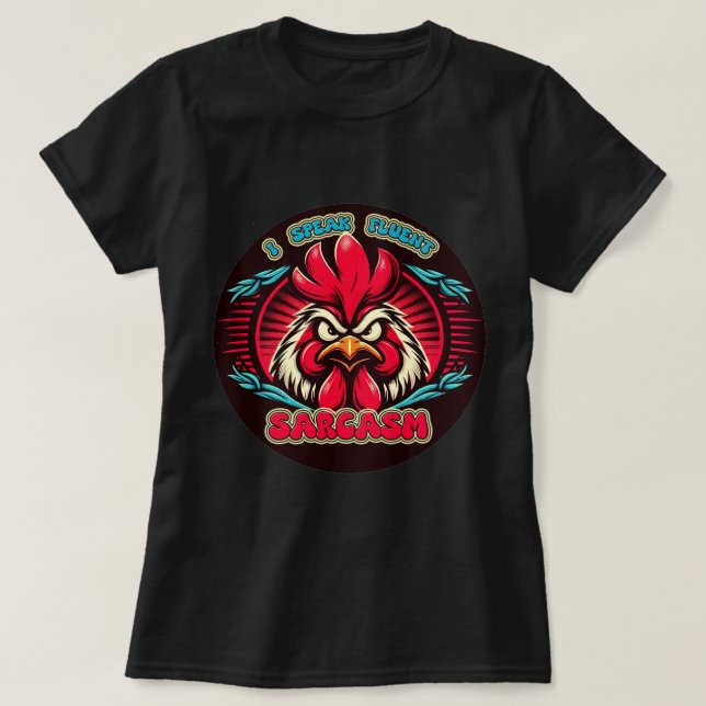 La camiseta de la dama que hablo con fluidez (Diseño del anverso)