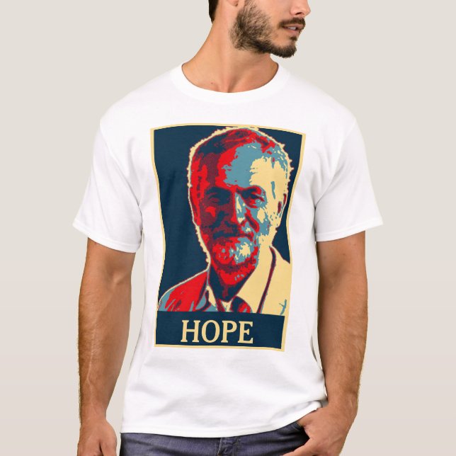 la camiseta de la esperanza del corbyn de jeremy (Anverso)