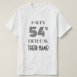 La camiseta de la fiesta de cumpleaños número 54 i
