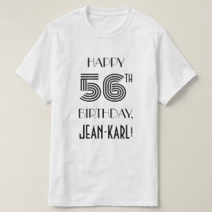 La camiseta de la fiesta de cumpleaños número 56 i