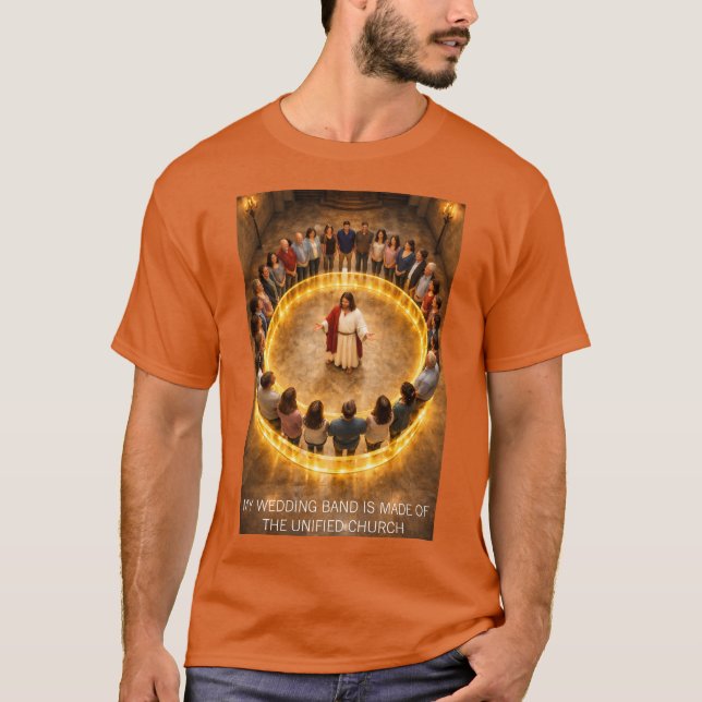 La camiseta de la Iglesia unificada (Anverso)
