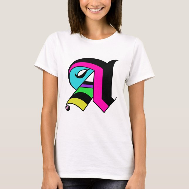 La camiseta de la letra “A” (Anverso)
