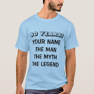 La camiseta de la leyenda del mito del hombre para