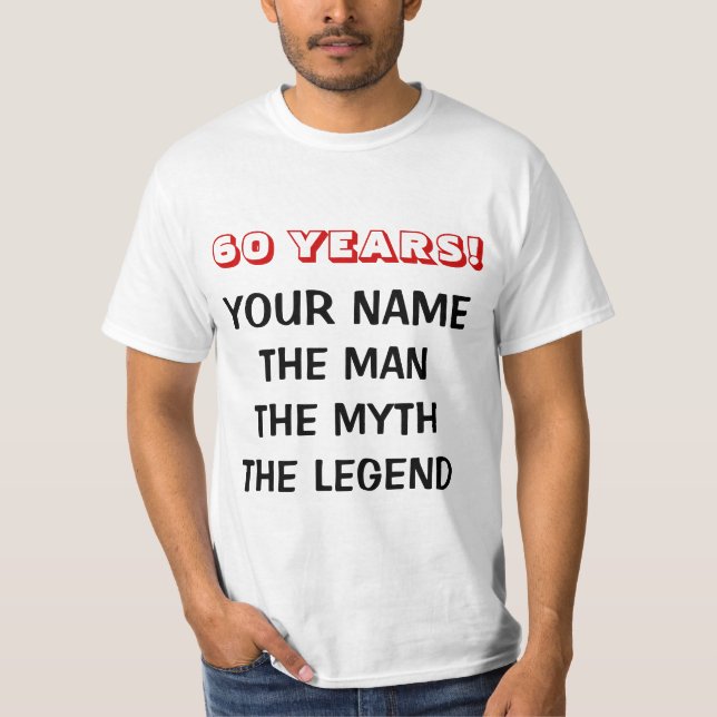 La camiseta de la leyenda del mito del hombre para (Anverso)