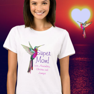 La camiseta de la madre de una madre colorida coli