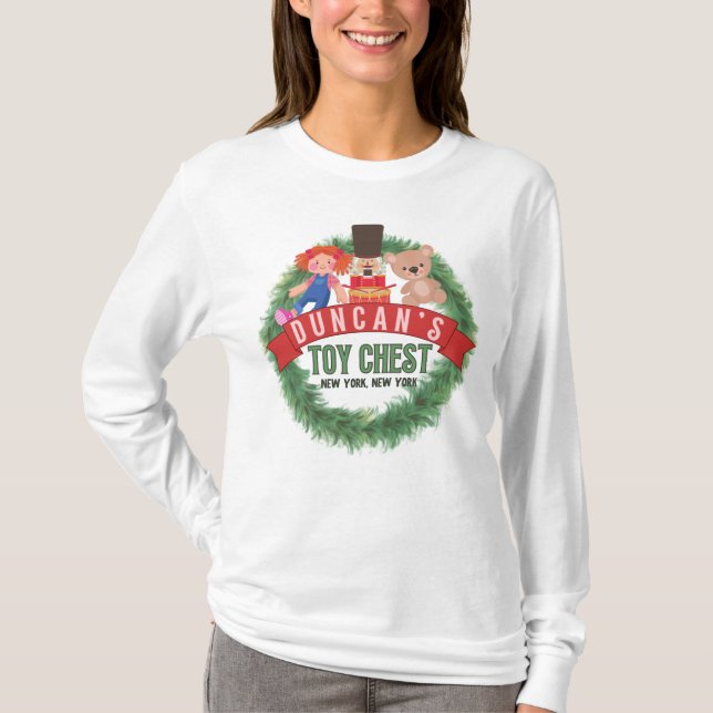 La camiseta de la manga larga de las mujeres de Du (Anverso)