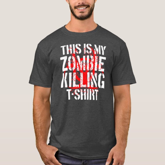 La camiseta de la matanza del zombi (Anverso)