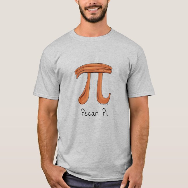 La camiseta de la matemáticas pi de la pacana pi (Anverso)