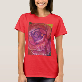 La camiseta de la mujer con la impresión del rosa