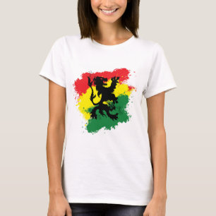 La camiseta de la mujer de Rasta: León de Judah