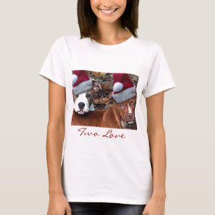 La camiseta de la mujer del amor de Pitbulls dos
