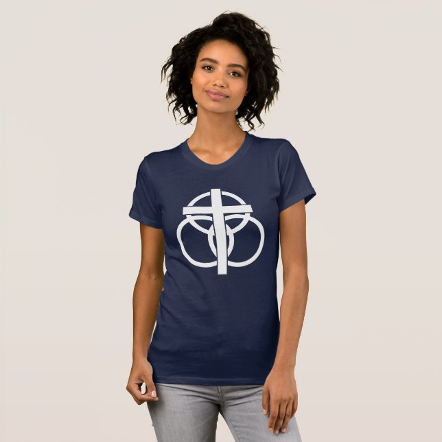 La camiseta de la mujer: Logotipo moderno (Anverso completo)