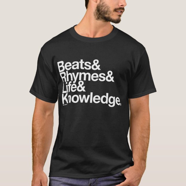 "La camiseta de la música del hip-hop" (Anverso)