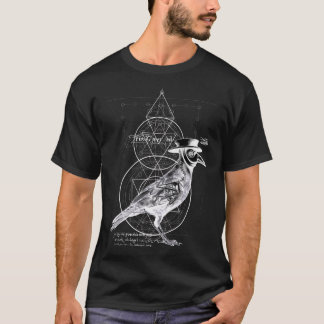 La camiseta de la oscuridad del cuervo