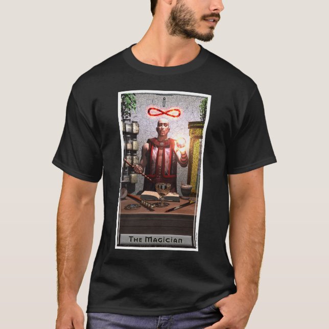 La camiseta de la oscuridad del mago (Anverso)