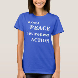La camiseta de la paz de concienciación de las