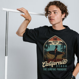 La camiseta de la playa del Estado dorado de Calif