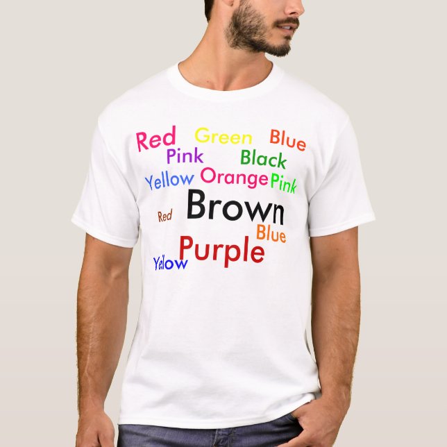 La camiseta de la prueba de Stroop - Monsieur (Anverso)