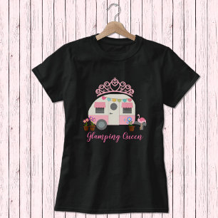 La camiseta de la reina con glamour rosa