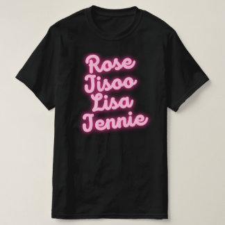 La camiseta de la Rosa Jisoo Lisa Jennie Mem
