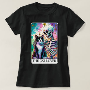 La camiseta de la tarjeta Tarot de Cat Lover Skele